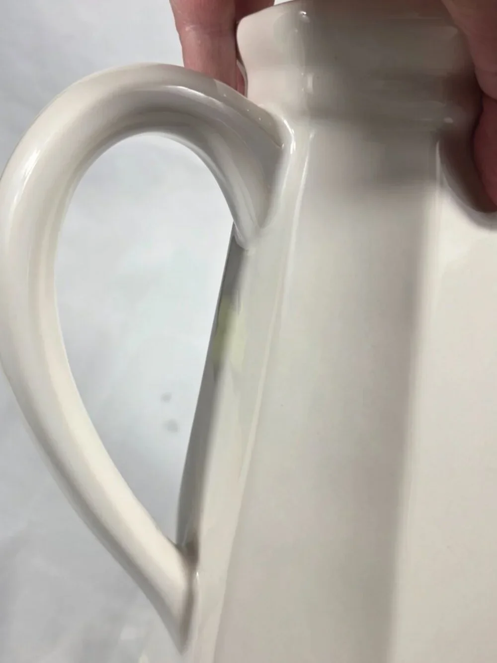Pfaltzgraff Heritage White Coffee Pot (NO LID) Multisided Made in USA